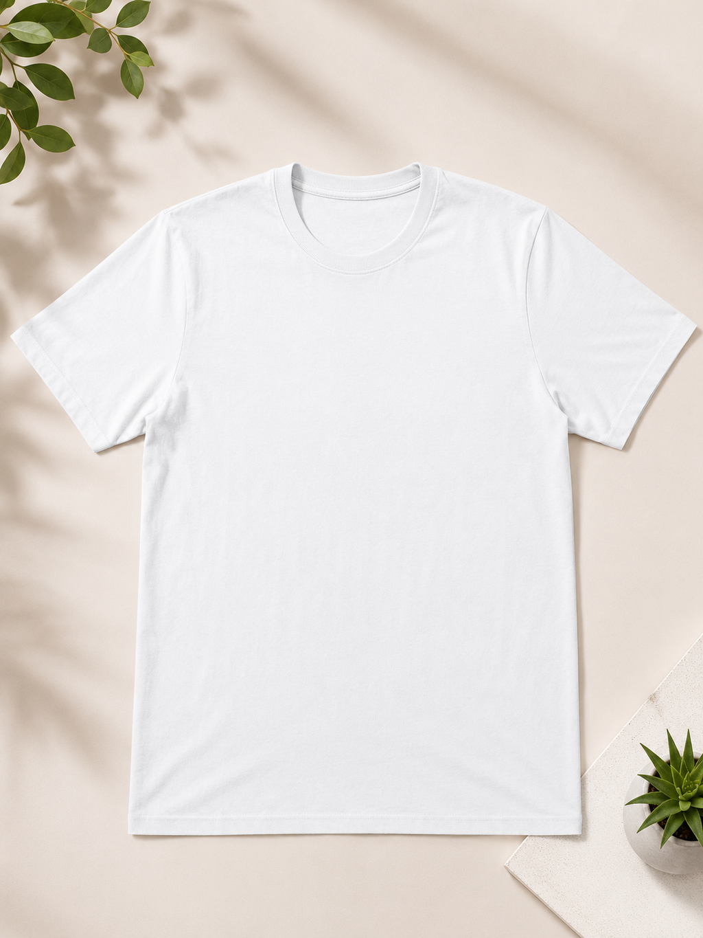 White unisex t-shirt, 100% cotton, relaxed fit, by Linden House