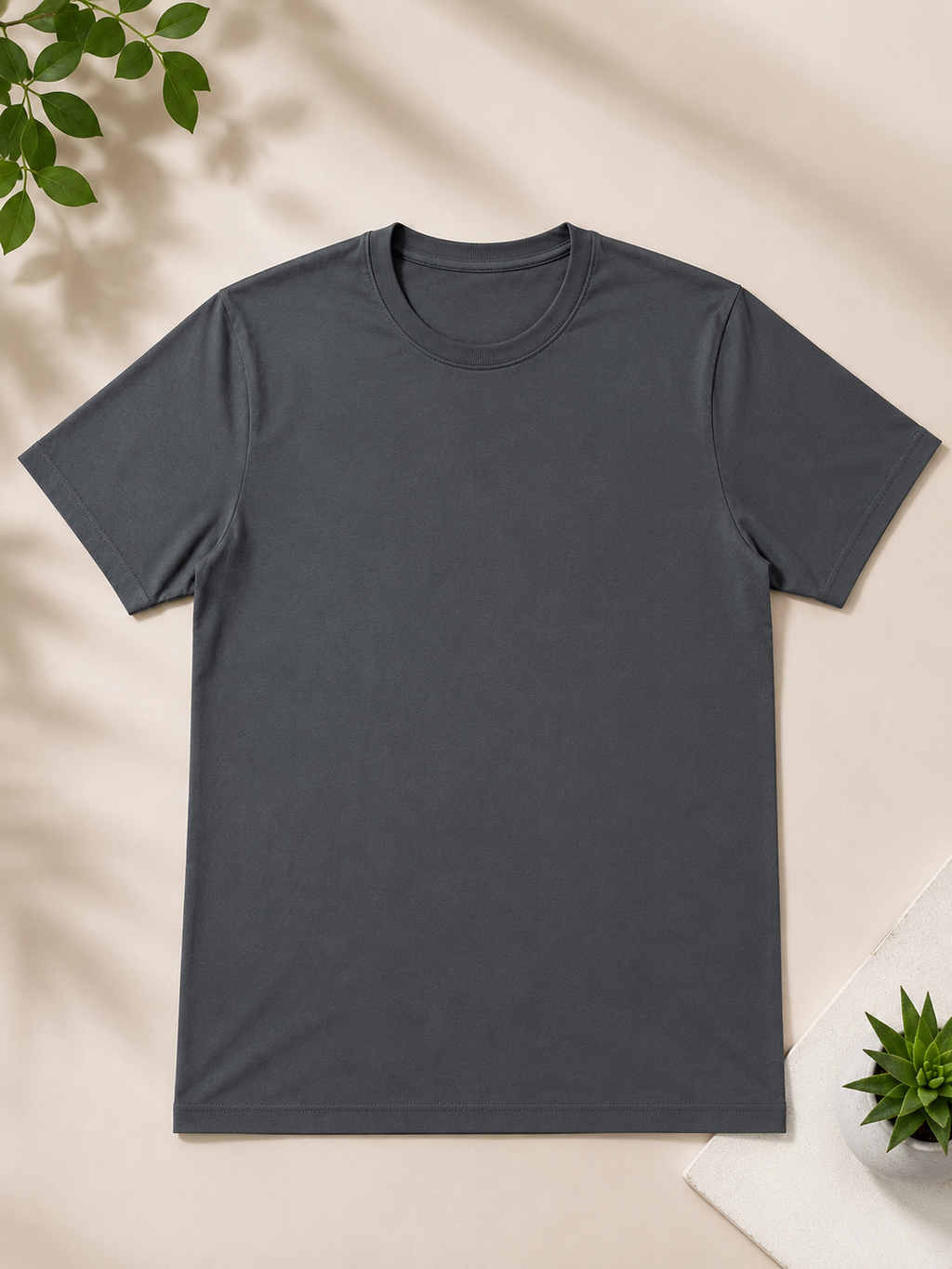 Charcoal unisex t-shirt, 100% cotton, regular fit, by Linden House